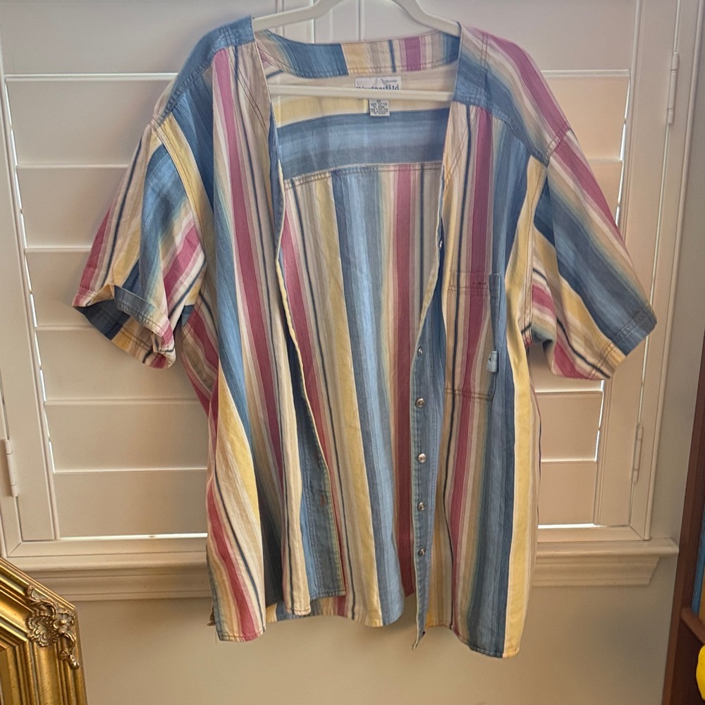 Vintage Westport Ltd Colorful Cotton Shirt